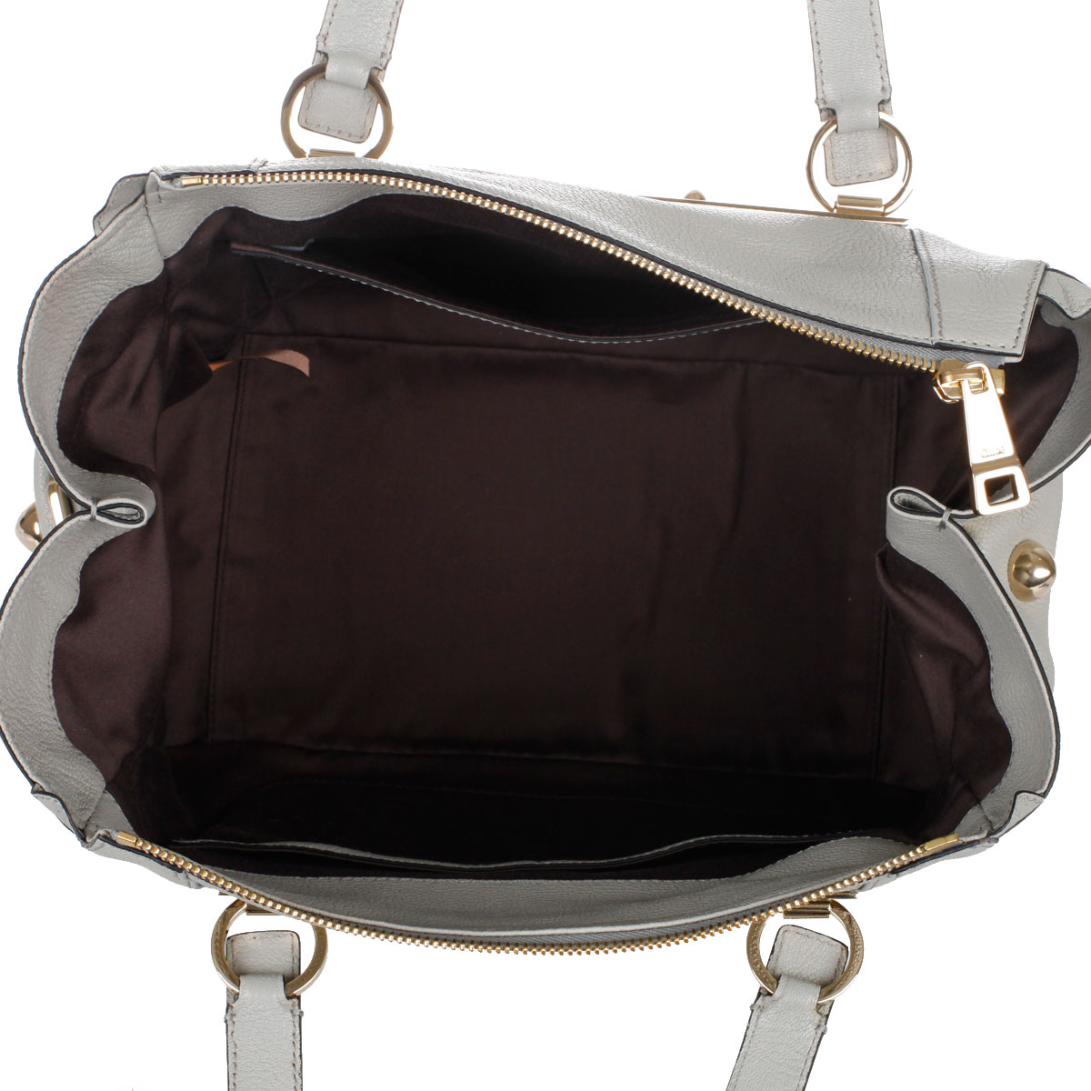 chloe bags online - Chloe Women MARSHMALLOW GREY Leather Handbag - Spence Outlet