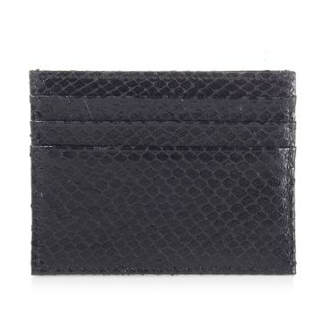 Reptile Printed Leather Card Holder