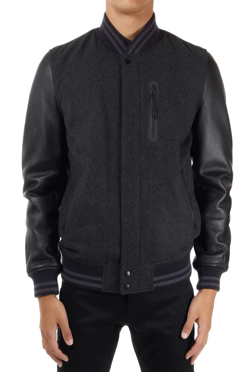 nike leather bomber