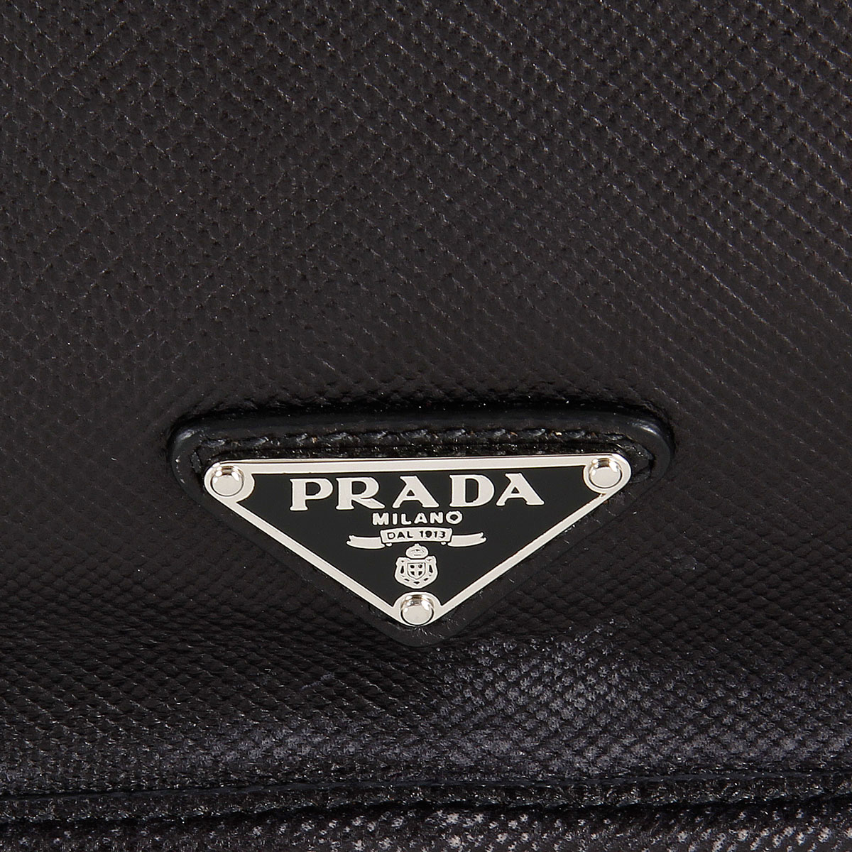 prada leather shopping bag  