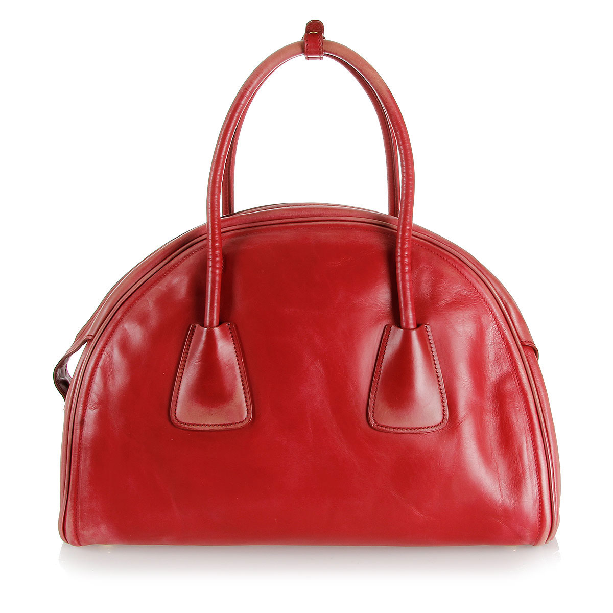 Prada Women Leather holdall bag vintage effect Spence Outlet