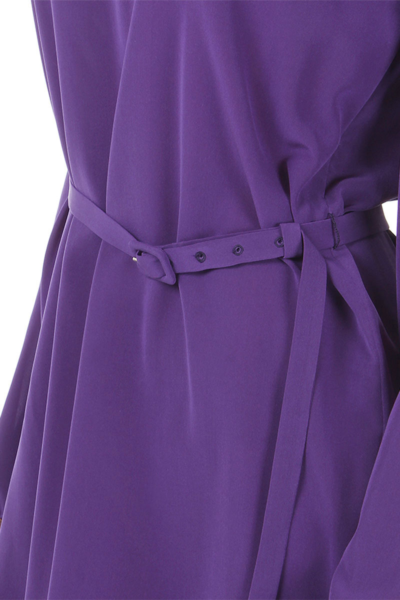 Prada Women Stretch Silk Tunic Dress with Belt - Spence Outlet  